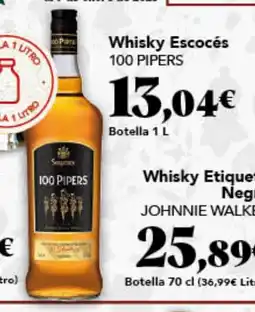 Gadis 100 PIPERS Whisky Escocés oferta
