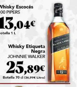 Gadis JOHNNIE WALKER Whisky Etiqueta Negra oferta
