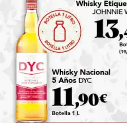 Gadis DYC Whisky Nacional 5 Años oferta