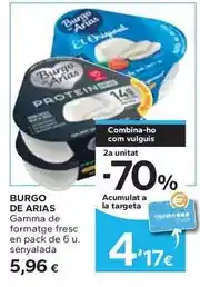 Caprabo Burgo de arias - formatge fresc oferta