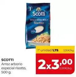 Alimerka Scotti - arroz arborio especial risotto oferta