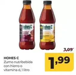 Alimerka Hohes c - zumo nutribebida con hierro o vitamina d oferta