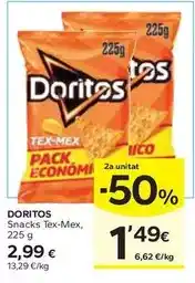 Caprabo Doritos - snacks tex-mex oferta