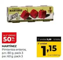 Alimerka Martínez - pimientos enteros oferta