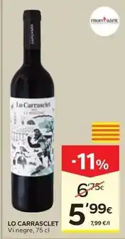 Caprabo Lo carrasclet - vi negre oferta