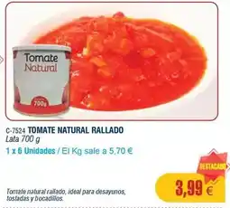 Abordo Ideal - tomate natural rallado oferta