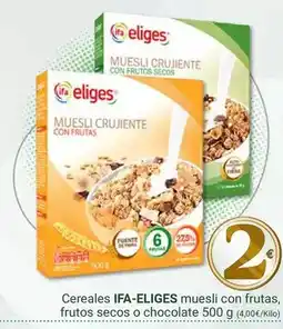 Supermercados Dani Ifa eliges - cereales muesli con frutas, frutos secos o chocolate oferta