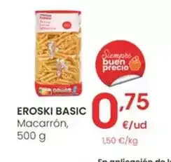 Eroski Eroski basic - macarron oferta