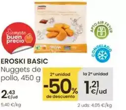 Eroski Eroski basic - nuggets de pollo oferta