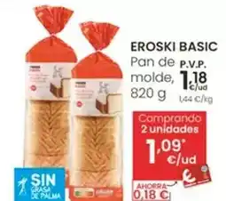 Eroski Eroski basic - pan de molde oferta