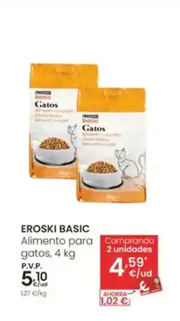 Eroski Eroski basic - alimento para gatos oferta