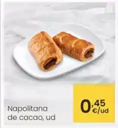 Eroski Napolitana de cacao oferta
