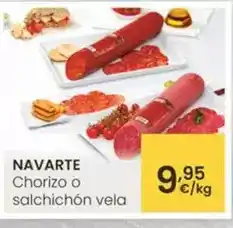 Eroski Navarte - chorizo o salchichon vela oferta