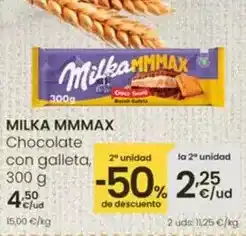 Eroski Milka - chocolate con galleta oferta
