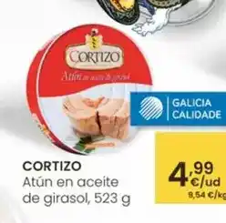 Eroski Cortizo - atun en aceite de girasol oferta