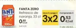 Eroski Fanta - zero refresco de naranja oferta