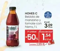 Eroski Hohes c - bebida de manzana y tomate con hierro oferta