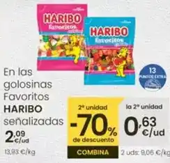 Eroski Haribo - en las golosinas favoritos oferta