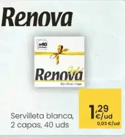 Eroski Renova - servilleta blanca oferta