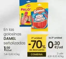 Eroski Damel - en las golosinas oferta