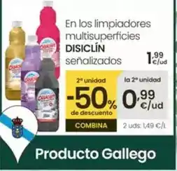 Eroski Disiclin - en los limpiadores multisuperficies oferta