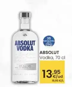 Eroski Absolut - vodka oferta