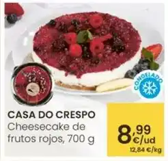 Eroski Casa do crespo - cheesecake de frutos rojos oferta