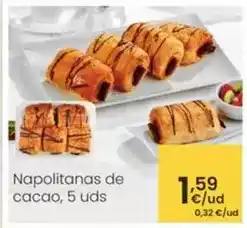 Eroski Napolitanas de cacao oferta