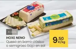 Eroski Hoxe - queso en barra clasico o semigraso bajo en sal oferta