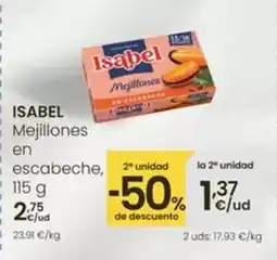 Eroski Isabel - mejillones en escabeche oferta