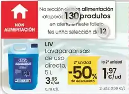 Eroski Liv - lavaparabrisas de uso directo oferta