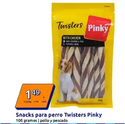 Action Snacks para perro Twisters Pinky oferta