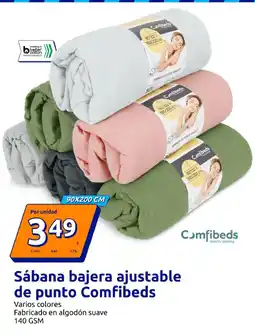 Action Sábana bajera ajustable de punto Comfibeds oferta