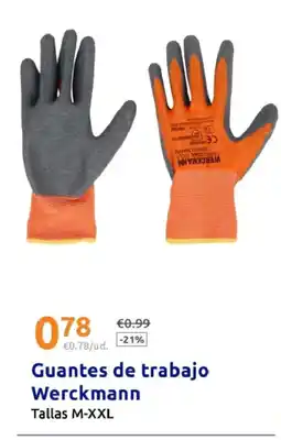 Action Guantes de trabajo Werckmann oferta