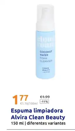 Action Espuma limpiadora Alvira Clean Beauty oferta