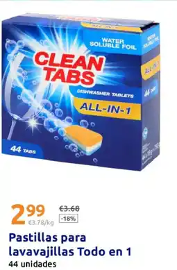 Action Pastillas para lavavajillas Todo en 1 oferta