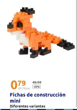 Action Fichas de construcción mini oferta