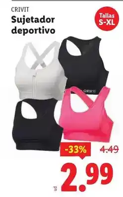Ocine Crivit - sujetador deportivo oferta