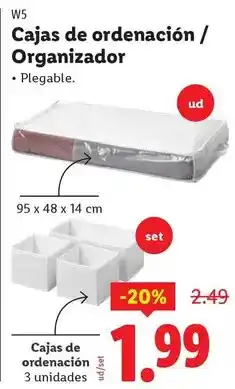 Ocine W5 - cajas de ordenacion/organizador oferta