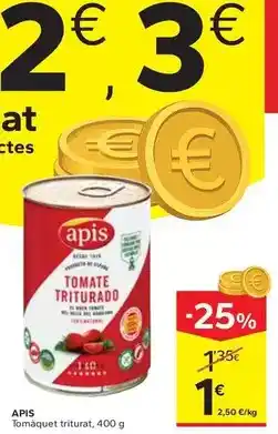 Caprabo Apis - tomàquet triturat oferta