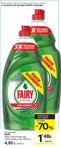 Caprabo Fairy - sabó ultra poder per rentar plats a mà oferta