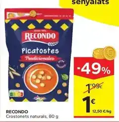 Caprabo Recondo - crostonets naturals oferta