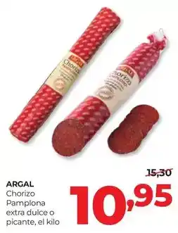 Alimerka Argal - chorizo pamplona extra dulce o picante oferta