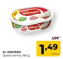 Alimerka El ventero - queso crema oferta