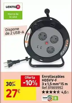Leroy Merlin Lexman - enrollacables h05vv-f oferta