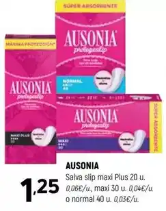 Coviran Ausonia - salva slip maxi plus oferta