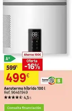 Leroy Merlin Home - aerotermo hibrido 100l oferta