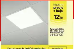 Leroy Merlin Blanco - panel led 3880lm oferta
