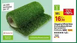 Leroy Merlin Fabricado en españa - cêspeda artificial ibiza 2 x 8 mà altura 30 mm oferta