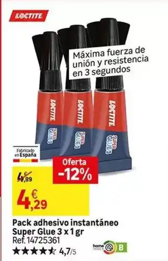 Loctite - pack adhesivos instantáneo super glue